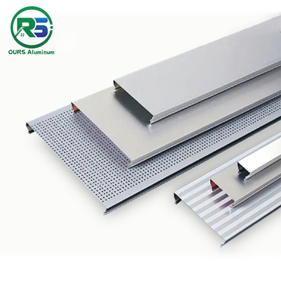 Metal Strip C Shaped Alum Strip Ceiling System Thickness 0.6mm-1.2mm Suspended Ceiling Tiles