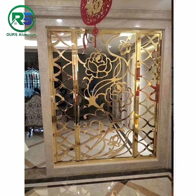 2-4mm Carving Cladding Aluminium Decorative Screens Facades Luxurious Style