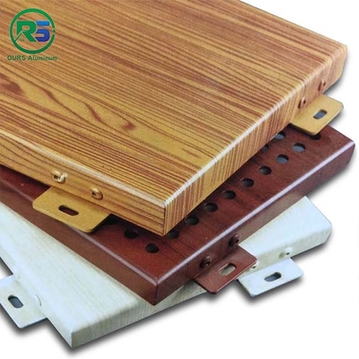 Building Decorative Wooden Gain Aluminum Wall Panels AA1100 AA5005 AA3003