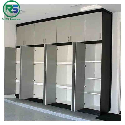 Shaped Carrier System Aluminum Cabinet For Interior Decoration With White And Black
