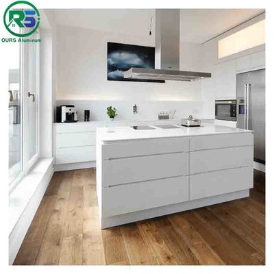 Shaped Carrier System Aluminum Cabinet For Interior Decoration With White And Black