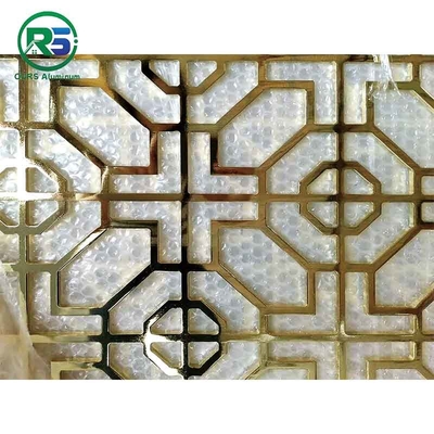 Square Tube Aluminium Decorative Screens Chinese Style PVDF Coating