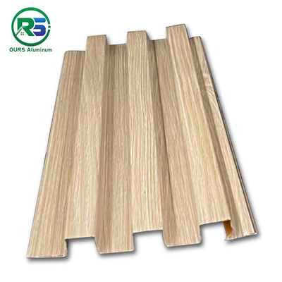 Wooden PVDF Coated Aluminum Wall Panels Interior Decor 2.0mm 2.5mm 3.0mm Thickness